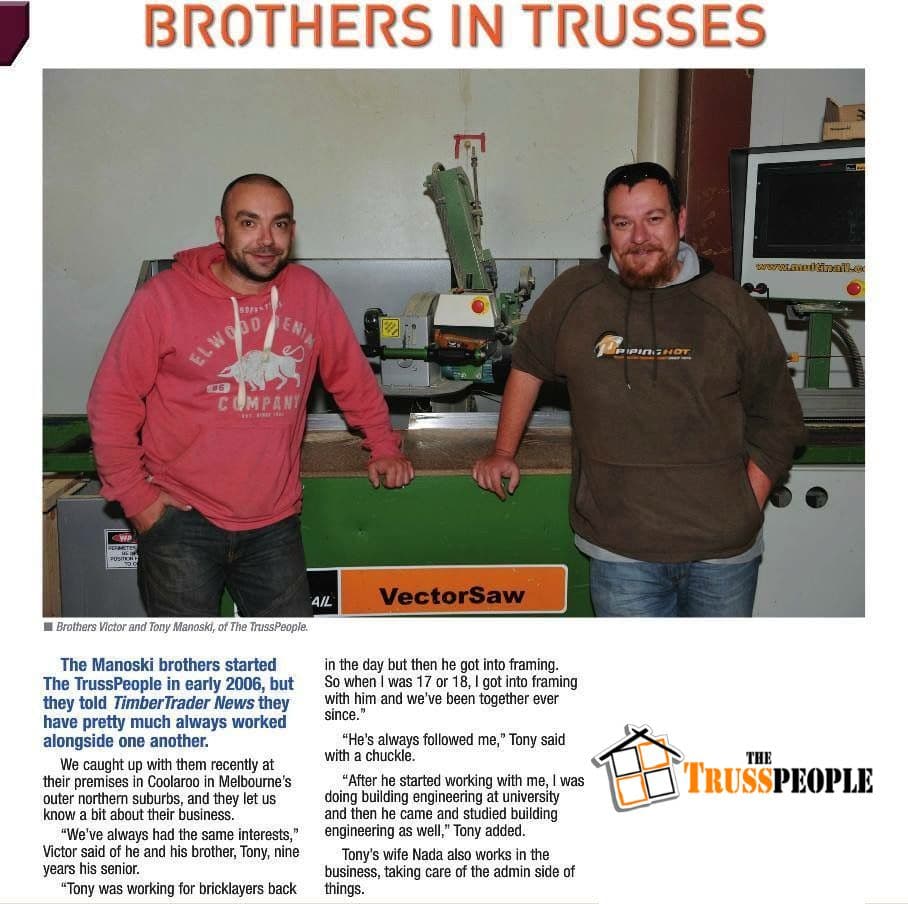 The Truss People — Brothers Victor and Tony Manoski